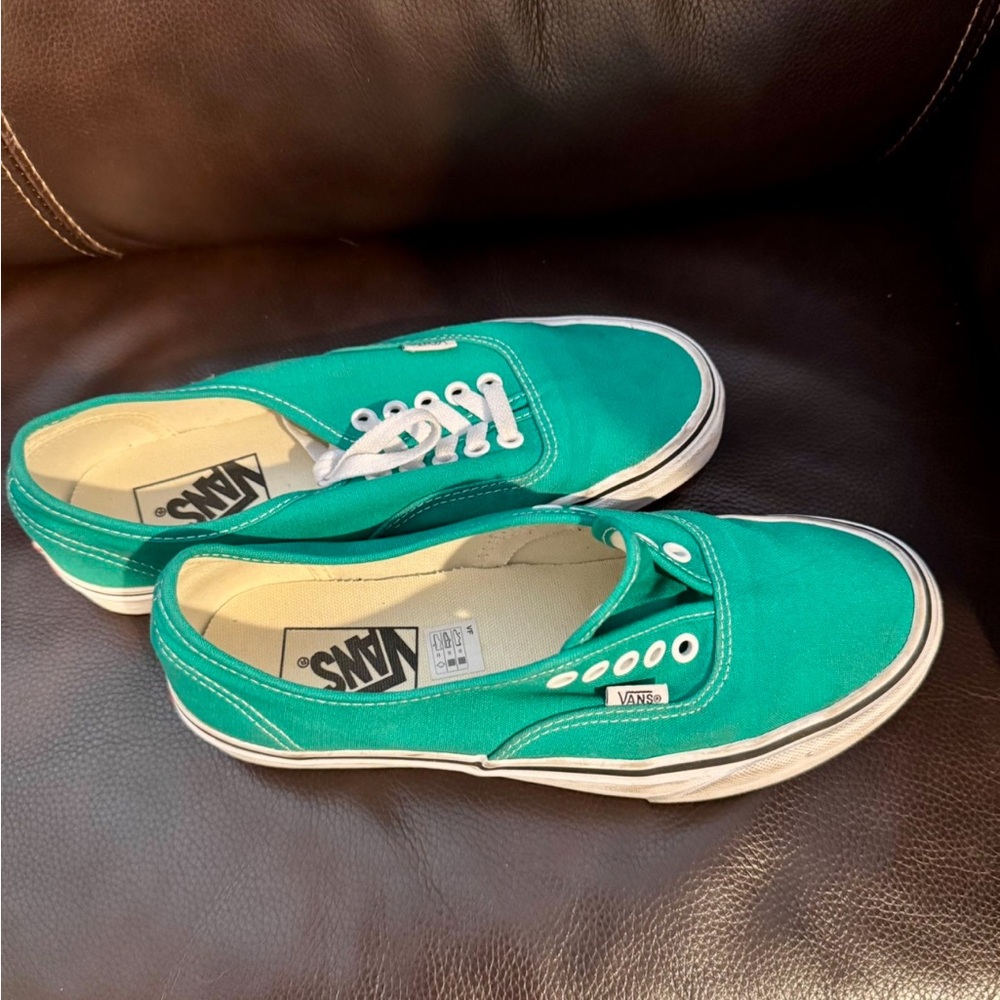 Vans Teal Canvas Sneakers